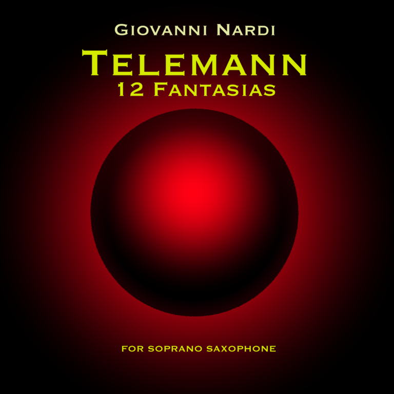 Telemann 12 Fantasias for soprano saxophone