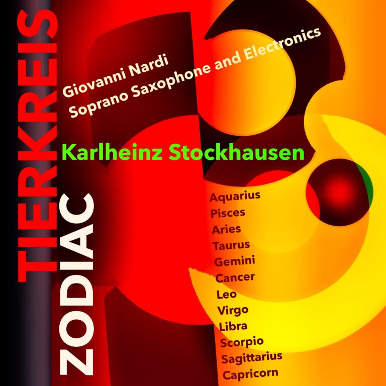 Stockhausen Tierkreis for saxophone and electronics
