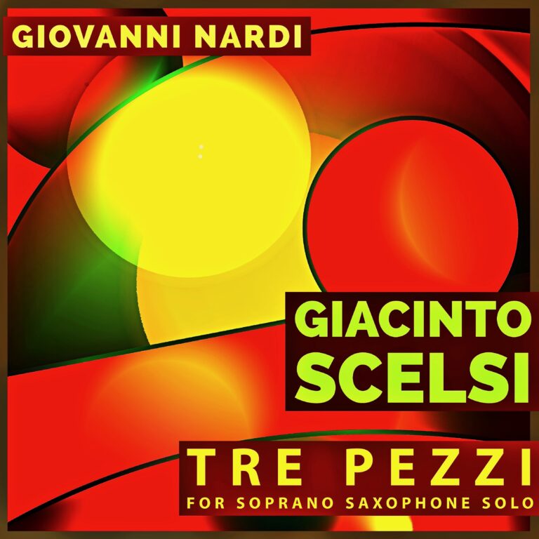 Scelsi Tre pezzi for Soprano Saxophone